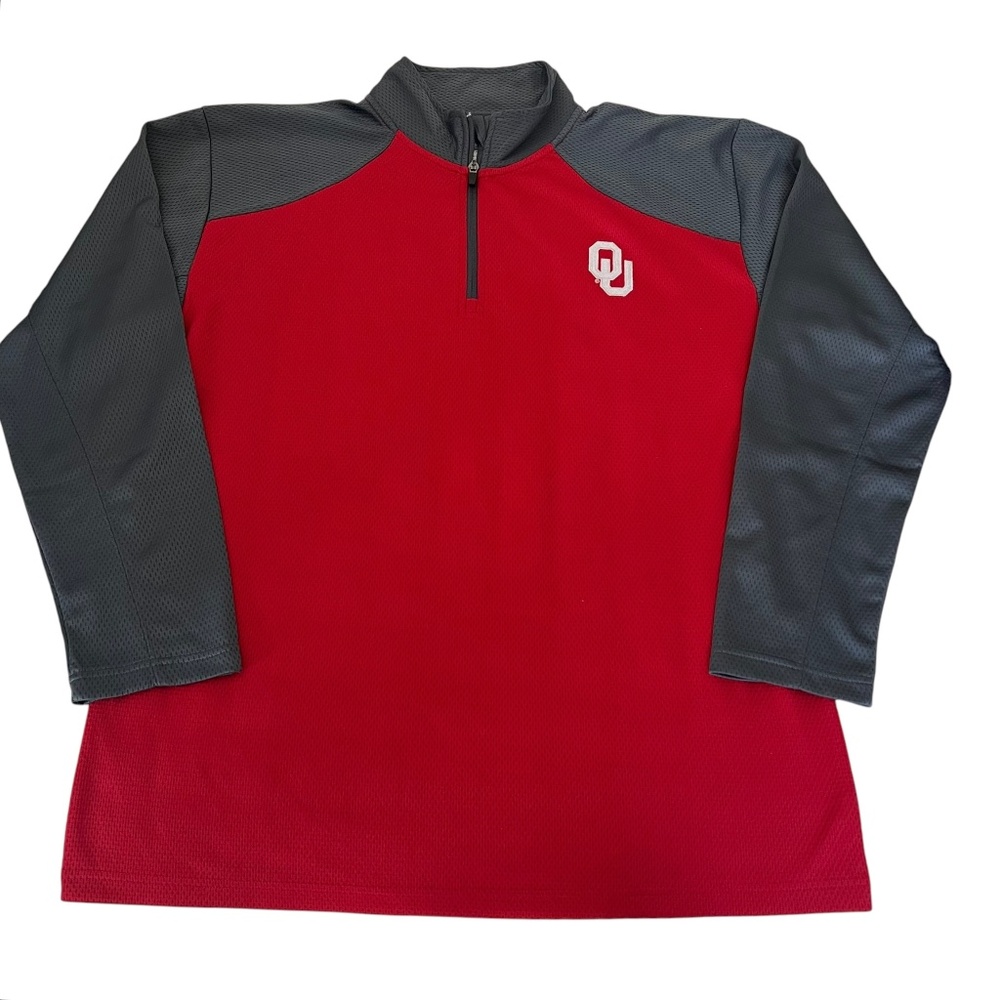 KA Knights OU Sooners 1/4 Zip Performance Shirt L